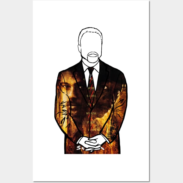 David Fincher (Se7en) Portrait Wall Art by Youre-So-Punny